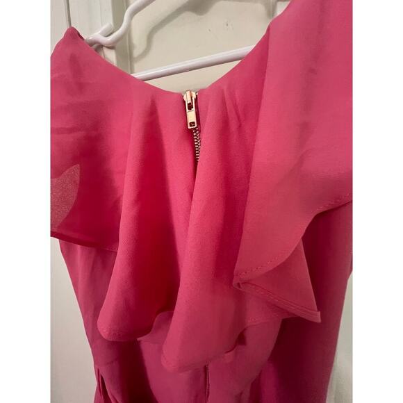 GB GIRLS SLEEVELESS RUFFLED HEM PINK SUNDRESS WAIST TIE GIRLS SIZE 7 - Picture 7 of 9